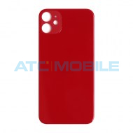 iPhone 11 zadn&iacute; kryt (sklo) červen&yacute; s logem (Premium) - US, Big Hole