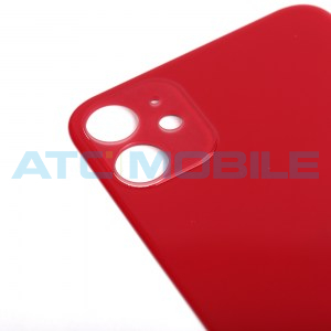 iPhone 11 zadn&iacute; kryt (sklo) červen&yacute; s logem (Premium) - US, Big Hole