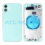iPhone 11 zadn&iacute; kryt (sklo) s logem, r&aacute;mem zelen&yacute; včetně drž&aacute;ku SIM a tlač&iacute;tek, EU verze (OEM)