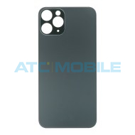 iPhone 11 Pro zadn&iacute; kryt (sklo) zelen&yacute; (Dark Green) s logem (OEM) - EU, Big Hole