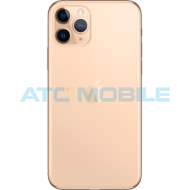 iPhone 11 Pro zadn&iacute; kryt (sklo) zlat&yacute; s logem (Premium) - US, Big Hole