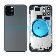 iPhone 11 Pro zadn&iacute; kryt (sklo) s logem, r&aacute;mem zelen&yacute; včetně drž&aacute;ku SIM a tlač&iacute;tek, EU verze (OEM)