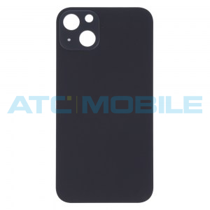 iPhone 13 zadn&iacute; kryt (sklo) čern&yacute; (Midnight) s logem (Premium) - Big Hole 