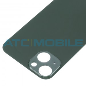 iPhone 13 zadn&iacute; kryt (sklo) zelen&yacute; s logem (OEM) - Big Hole