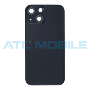 iPhone 13 Mini zadn&iacute; kryt (sklo) s logem, r&aacute;mem čern&yacute; včetně drž&aacute;ku SIM a tlač&iacute;tek, EU verze (OEM)