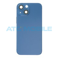 iPhone 13 Mini zadn&iacute; kryt (sklo) s logem, r&aacute;mem modr&yacute; včetně drž&aacute;ku SIM a tlač&iacute;tek, EU verze (OEM)