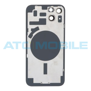 iPhone 14 zadn&iacute; kryt s logem, r&aacute;mem včetně skl&iacute;ček kamer čern&yacute;(OEM)