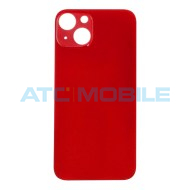 iPhone 14 zadn&iacute; kryt (sklo) červen&yacute; s logem (OEM)