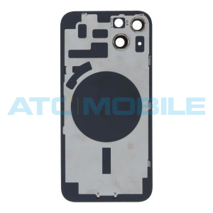 iPhone 14 zadn&iacute; kryt s logem, r&aacute;mem včetně skl&iacute;ček kamer b&iacute;l&yacute; (OEM)