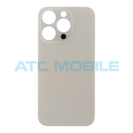 iPhone 14 Pro zadn&iacute; kryt (sklo) zlat&yacute; s logem (OEM) - Big Hole