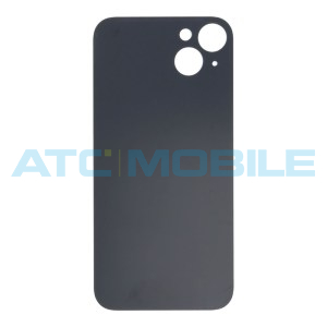 iPhone 14 Plus zadn&iacute; kryt (sklo) modr&yacute; s logem (OEM) - Big Hole