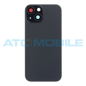 iPhone 15 zadn&iacute; kryt s logem, r&aacute;mem včetně magnetů a skl&iacute;ček kamer čern&yacute; (OEM)