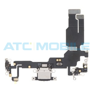 iPhone 15 flex nab&iacute;jec&iacute;ho konektoru čern&yacute;