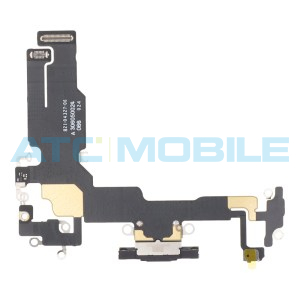 iPhone 15 flex nab&iacute;jec&iacute;ho konektoru čern&yacute;