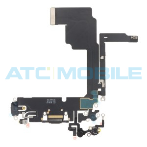 iPhone 15 Pro flex nab&iacute;jec&iacute;ho konektoru čern&yacute; (Black Titanium)