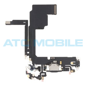 iPhone 15 Pro flex nab&iacute;jec&iacute;ho konektoru čern&yacute; (Black Titanium)
