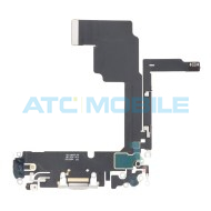 iPhone 15 Pro flex nab&iacute;jec&iacute;ho konektoru b&iacute;l&yacute; (White Titanium)