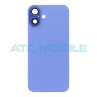 iPhone 16 Plus zadn&iacute; kryt s logem, r&aacute;mem včetně magnetů a skl&iacute;ček kamer modr&yacute; (OEM)