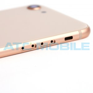 iPhone 8 zadn&iacute; kryt (sklo) s logem, r&aacute;mem zlat&yacute; včetně drž&aacute;ku SIM a tlač&iacute;tek, EU verze