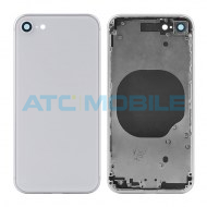 iPhone 8 zadn&iacute; kryt (sklo) s logem, r&aacute;mem b&iacute;l&yacute; včetně drž&aacute;ku SIM a tlač&iacute;tek, EU verze 1:1