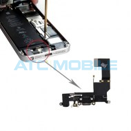 iPhone SE flex nab&iacute;jec&iacute;ho konektoru a AV čern&yacute;, origin&aacute;ln&iacute;