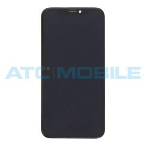 iPhone Xs displej + dotyk + r&aacute;m čern&yacute; (Premium Soft OLED)