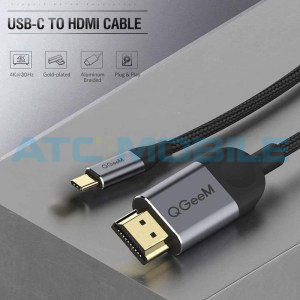QB-USBCHDMI_1_300x300 Kabel (adapt&eacute;r) USB-C -> HDMI (1,2m, Thunderbolt 3)