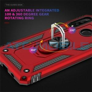 Shockproof Protective Case Samsung Galaxy A20s (SM-A207) modr&yacute; s kroužkem