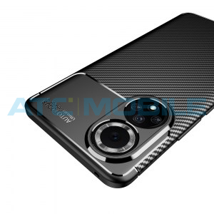 Shockproof Carbon Fiber kryt Huawei Nova 9 (NAM-LX1) čern&yacute;