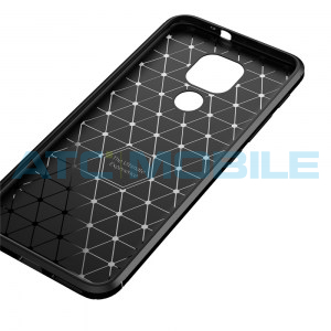 Shockproof Carbon Fiber kryt Motorola Moto G9 Play modr&yacute;