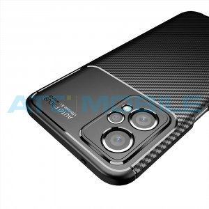 Shockproof Carbon Fiber kryt Realme 9 Pro (RMX3472) čern&yacute;