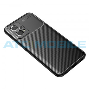 Shockproof Carbon Fiber kryt Realme 9 Pro+ (RMX3392) čern&yacute;