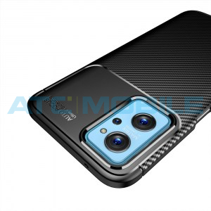 Shockproof Carbon Fiber kryt Realme 9i (RMX3491) čern&yacute;