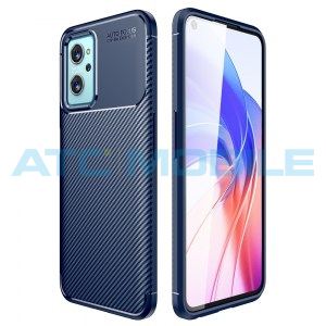 Shockproof Carbon Fiber kryt Realme 9i (RMX3491) modr&yacute;