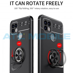 Ochrann&yacute; kryt Realme C21 s kroužkem čern&yacute;/modr&yacute;