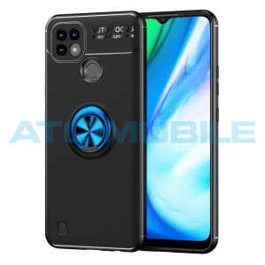 Ochrann&yacute; kryt Realme C21 s kroužkem čern&yacute;/modr&yacute;