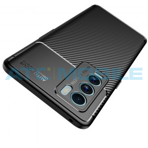 Shockproof Carbon Fiber kryt Realme GT Explorer Master Edition čern&yacute;