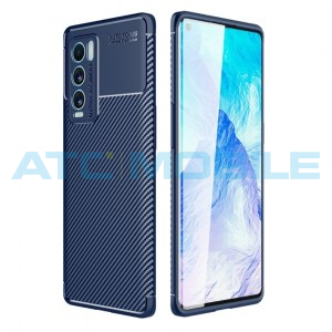 Shockproof Carbon Fiber kryt Realme GT Explorer Master Edition modr&yacute;