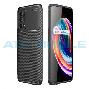 Shockproof Carbon Fiber kryt Realme GT 5G Master Edition (RMX3361) čern&yacute;