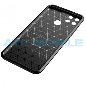 Shockproof Carbon Fiber kryt Realme Narzo 30A modr&yacute;