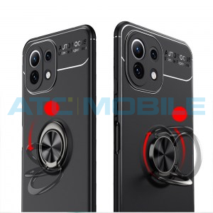 Ochrann&yacute; kryt Xiaomi Mi 11 Lite s koužkem čern&yacute;/modr&yacute;