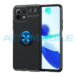 Ochrann&yacute; kryt Xiaomi Mi 11 Lite s koužkem čern&yacute;/modr&yacute;