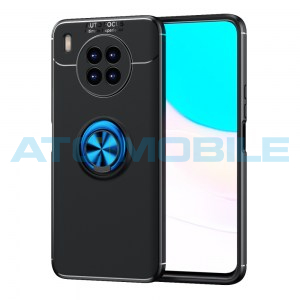 Shockproof kryt Huawei Nova 8i (NEN-LX1) čern&yacute;/modr&yacute; s kroužkem