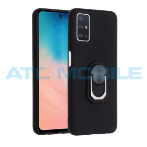 Shockproof kryt Oppo A52, A72, A92 čern&yacute; s kroužkem