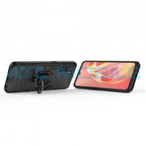 Shockproof kryt Oppo A91 čern&yacute; s kroužkem 