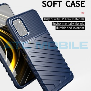 Shockproof Thunderbolt kryt Poco M3 modr&yacute;