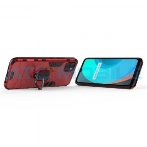 Shockproof kryt Realme C11 (RMX2185) červen&yacute; s kroužkem