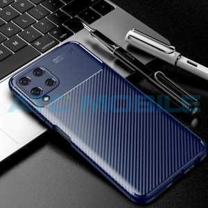 Shockproof Carbon Fiber kryt Samsung Galaxy A22 4G (SM-A225) modr&yacute;