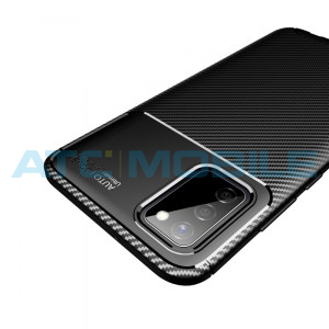 Shockproof Carbon Fiber kryt Samsung Galaxy A22 5G (SM-A226) čern&yacute;