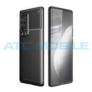 Shockproof Carbon Fiber kryt Vivo X60 Pro čern&yacute;